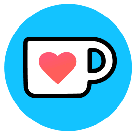 Ko-fi logo (cup with a heart)